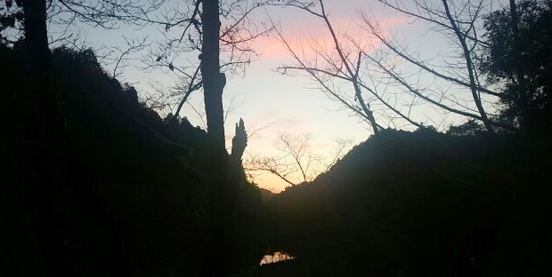 夕日がきれい!!