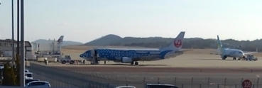 今朝の岡山空港