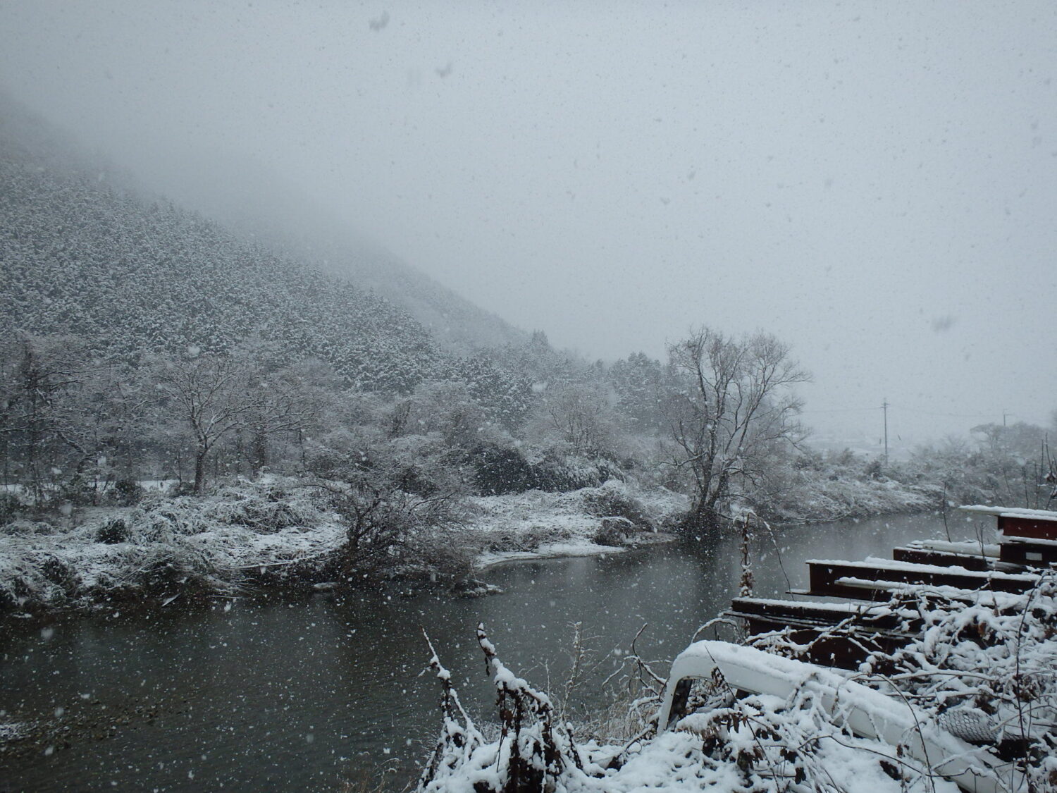 ❄雪の中、現場に向かってます❄