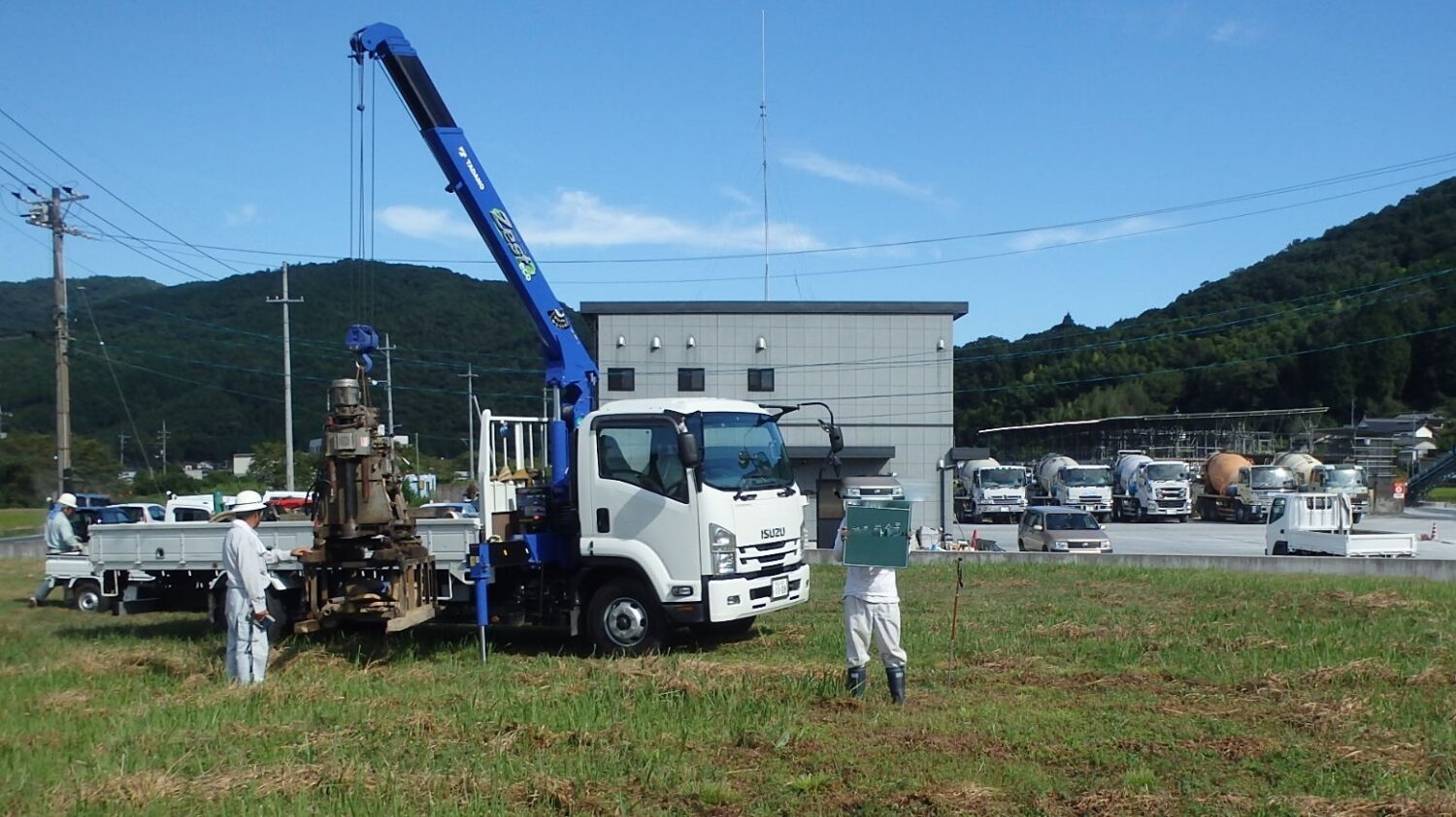地質調査現場